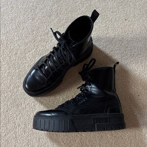 Puma x Dua Lipa Mayze black platform Boot (FITS LIKE US 7)